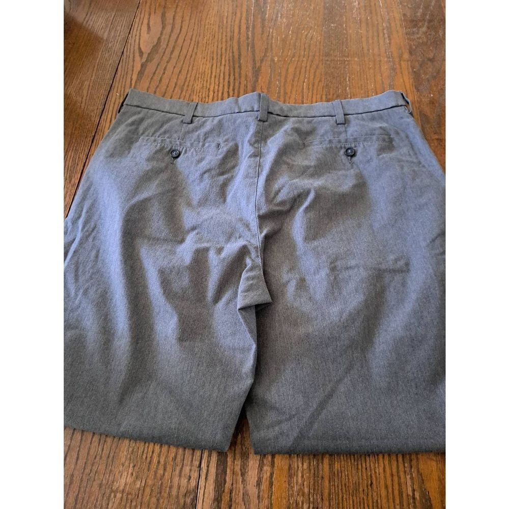 38x30 Croft & Barrow Grey Easy Care Classic Fit Flat Front Dress Casual Pants - Picture 4 of 4